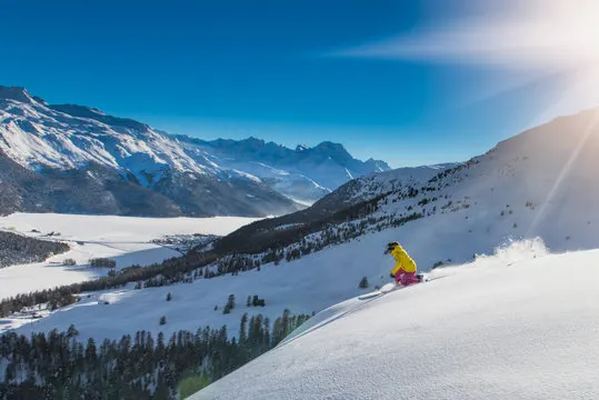 St. Moritz resort skiing